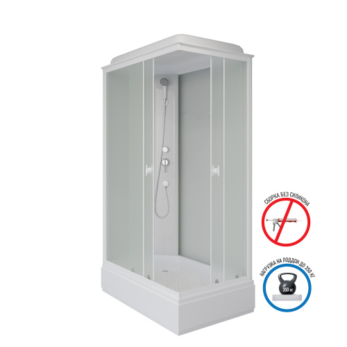 Душевая кабина Niagara Promo P110/80/26Q/MT 110х80 прямоугольная с крышей ориентация универсальная